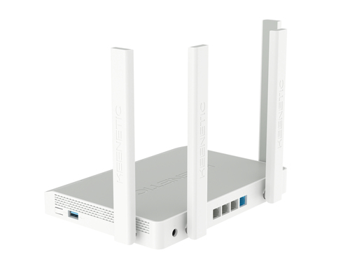 Keenetic Hopper AX1800 Mesh Wi-Fi 6 Router with a 4-Port Gigabit Smart Switch and USB 3.0 Port. WAN connection type: RJ-45