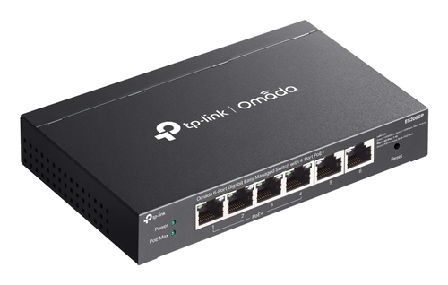 6-PORT 1G EASY MANAGED SWITCH WITH 4-PORT POE+ 65W POE POWER