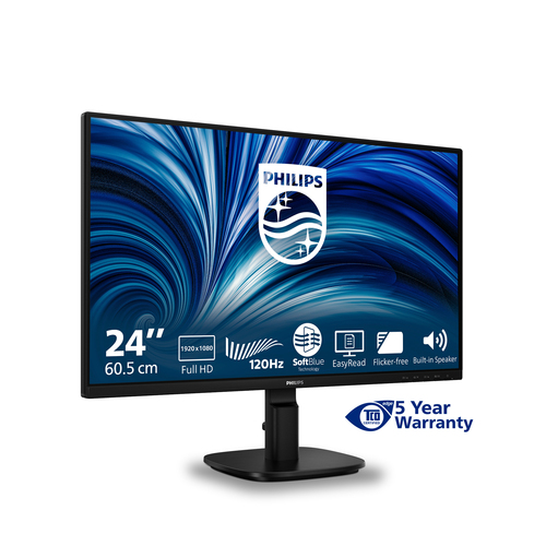 Philips 24B2N2200 24 Zoll Klasse Full HD LED-Monitor - 16:9 Format - Schwarz - 60,5 cm (23,8 Zoll) Viewable - IPS-Technolo