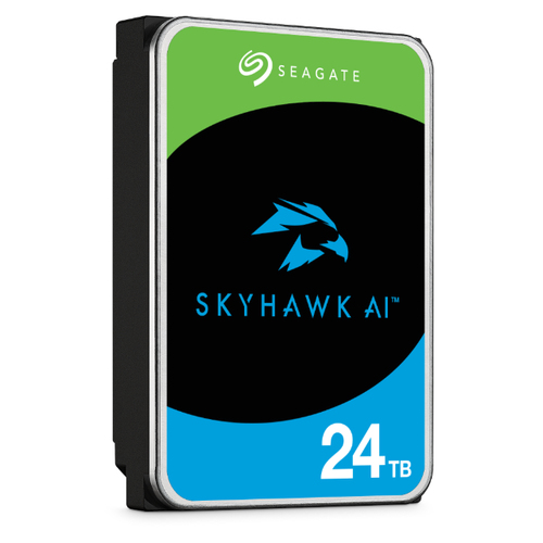 Seagate SkyHawk AI ST24000VE002 24 TB Disco rígido - 3,5" Interno - SATA (SATA/600) - Gravação magnética convencional (CMR