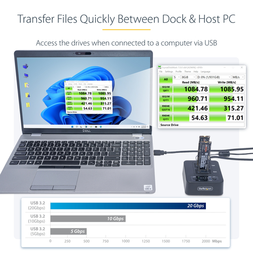 StarTech.com Solid State Drive Duplicator - Standalone - Compact