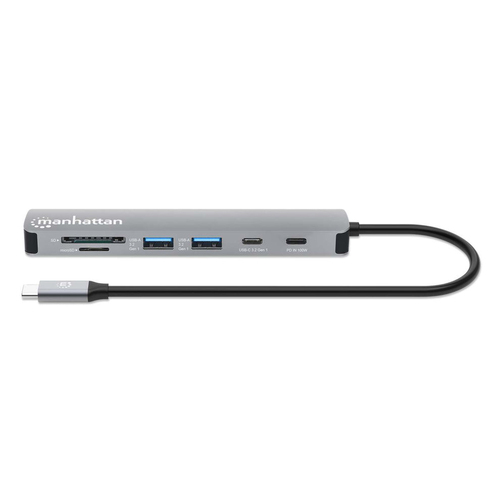 Manhattan USB 3.2 (Gen 1) Type C Docking Station for Notebook, MacBook, Tablet, Smartphone, Mouse, Keyboard, Flash Drive, 
