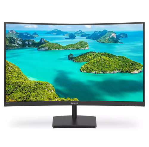 Philips 241E1SCA 24" Class Full HD Ecrã curvo Monitor LCD - 16:9 - Preto - 61 cm (24") Viewable - Alinhamento vertical (VA