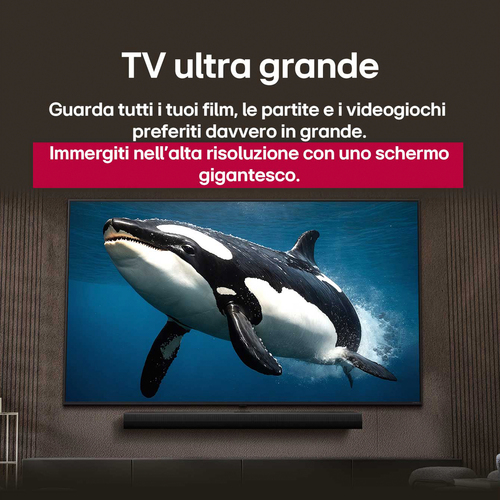 LG NanoCell AI 43NANO81A6A TV Serie NANO81 43'' 4K, α7 Gen8, HDR10, 20W, 3 HDMI con Game Optimizer, Smart TV WebOS 25. Dim