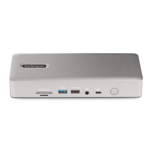 StarTech.com Universal USB4 & Thunderbolt 4 Docking Station, Quad Display on Windows, Dual Display on MacBook, HDMI DP Doc
