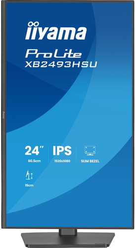 iiyama ProLite XB2493HSU-B1 24" Class Full HD LED Monitor - 16:9 - Matte Black - 60.5 cm (23.8") Viewable - In-plane Switc