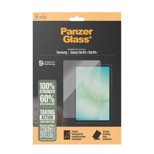 PanzerGlass Screen Protector for Samsung Galaxy Tab A9+ - For Widescreen LCD Tablet