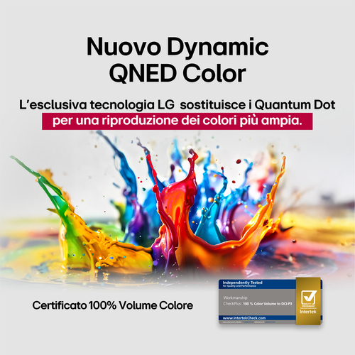 LG QNED AI 55QNED80A6A TV Serie QNED80 55'' 4K, α7 Gen8, HDR10, 20W, 3 HDMI con Game Optimizer, Smart TV WebOS 25. Dimensi