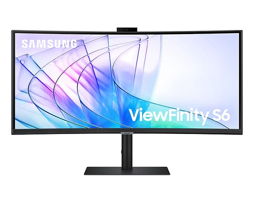 Samsung ViewFinity S6 S34C652VAU 34"" Class Webcam UW-QHD Curved Screen LED Monitor - 21:9 - Black - 86.4 cm (34"") Viewab