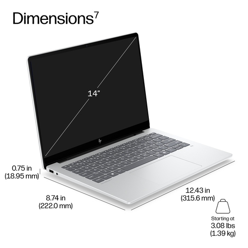 HP EliteBook 8 G2i Next Gen AI PC. Product type: Laptop, Form factor: Clamshell. Processor family: Intel Core Ultra 7, Pro