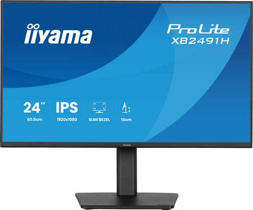 iiyama ProLite XB2491H-B1 24 Zoll Klasse Full HD LED-Monitor - 16:9 Format - Mattschwarz - 60,5 cm (23,8 Zoll) Viewable - 