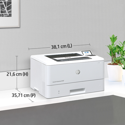 HP LaserJet Enterprise M406dn - Desktop Kabel Laserdrucker - Monochrom - 40 ppm Monodruck - 1200 x 1200 dpi Druckauflösung