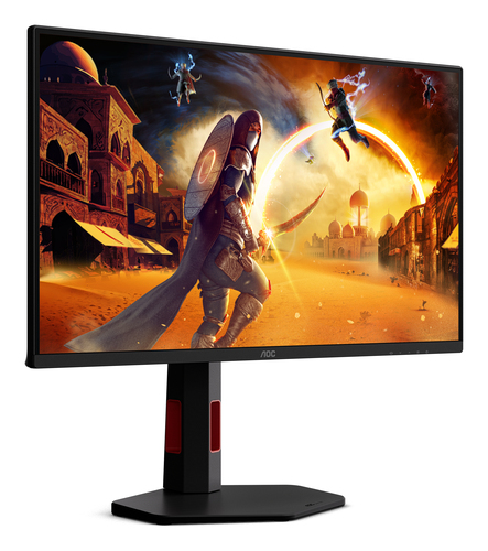 AOC 25G4KUR 25" Aula Full HD Monitor LED para jogos - 16:9 - Preto, Vermelho - 62,2 cm (24,5") Viewable - Fast IPS - WLED 