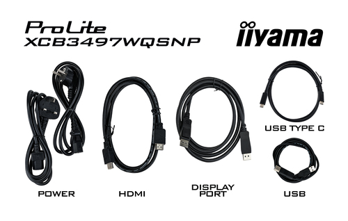 iiyama ProLite XCB3497WQSNP-B1 34 Zoll Klasse UWQHD Gekrümmter Bildschirm LED-Monitor - 21:9 Format - Mattschwarz - 86,4 c