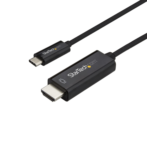 StarTech.com 3ft (1m) USB C to HDMI Cable - 4K 60Hz USB Type C DP Alt Mode to HDMI 2.0 Video Display Adapter Cable - Works