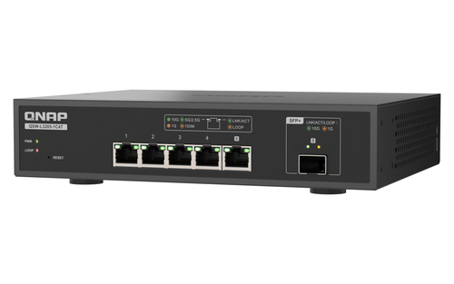 QNAP QSW-L3205-1C4T 4. Switch type: Managed. Basic switching RJ-45 Ethernet ports type: 10G Ethernet (100/1000/10000), Bas