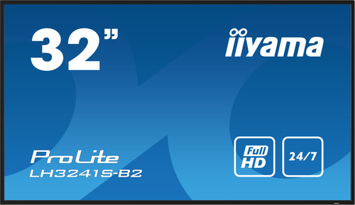 LCD Ecrans à affichages dynamiques iiyama ProLite LH3241S-B2 812,80 mm - 24 Heures/7 Jours Operation - Tecnologie IPA (In-