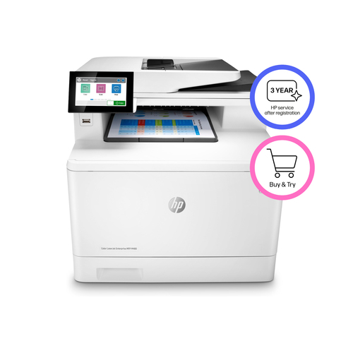HP LaserJet Enterprise M480f Kabellos - Laser-Multifunktionsdrucker - Farbe - Kopierer/Fax/Drucker/Scanner - 27 Seiten/Min