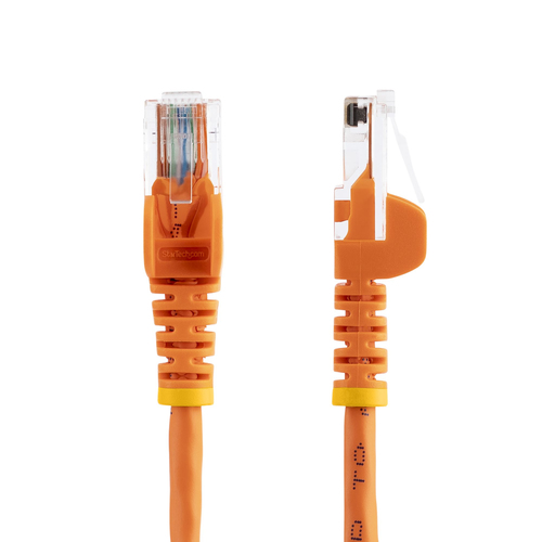 StarTech.com 3 m Orange Cat5e Snagless RJ45 UTP Patch Cable - 3m Patch Cord - Ethernet Patch Cable - RJ45 Male to Male Cat