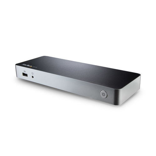 StarTech.com Dual Monitor USB C Docking Station w/ 60W Power Delivery - USB 3.1 Gen 1 Type C to HDMI or DVI - 5x USB - Win