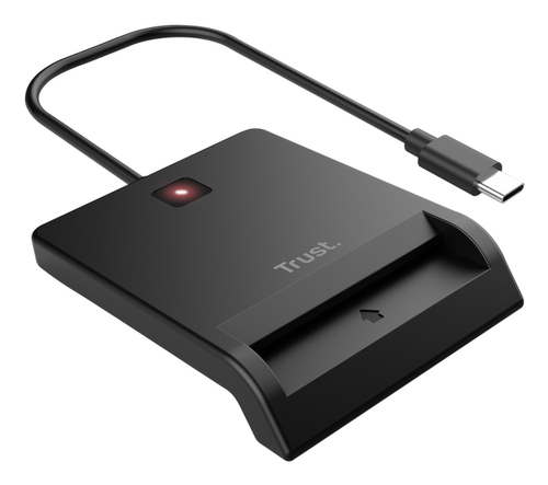 Lettore di Smart Card Trust Primo Contatto - Desktop - Nero - Desktop - CavoUSB 2.0 tipo A