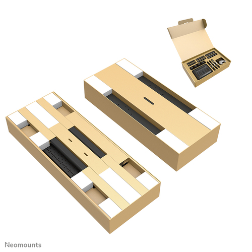 Neomounts MOVE Lift XL FL55-975BL1 Display Cart - 160 kg Load Capacity - 4 Casters - Steel - 125.30 cm (49.33") Width x 81