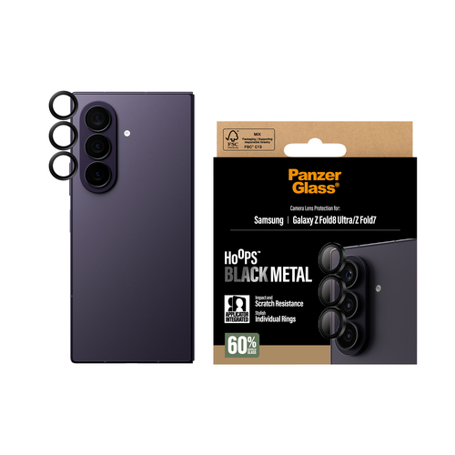 PANZERGLASS HOOPS CAMERA LENS SAMSUNG FOLD 7/FOLD 8 ULTRA BLK