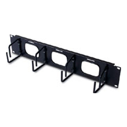 APC AR8428 Cable Organizer - Black - 1 Each Pack - Cable Manager - 2U Rack Height