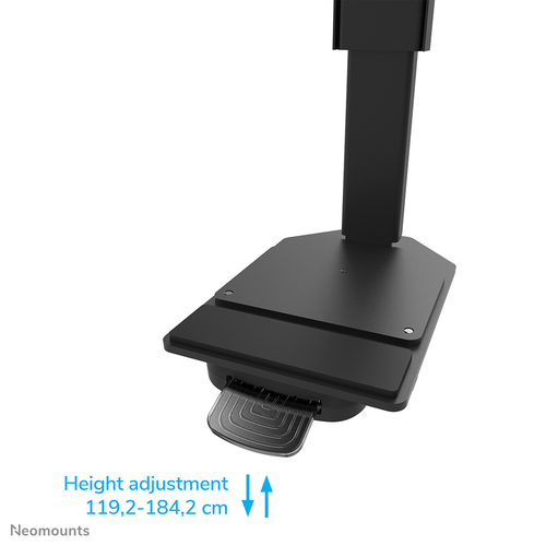 Neomounts MOVE Lift XL FL55-975BL1 Display Cart - 160 kg Load Capacity - 4 Casters - Steel - 125.30 cm (49.33") Width x 81