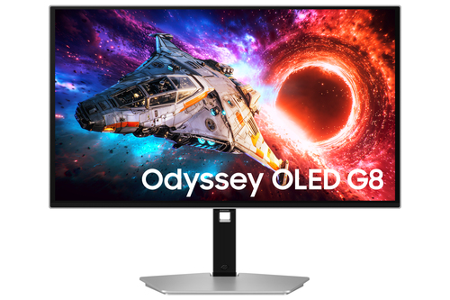 Samsung Odyssey OLED G8 S27HG800SU 27 Zoll Klasse 4K UHD Gaming-OLED-Monitor - 16:9 Format - Silber - 68,6 cm (27 Zoll) Vi