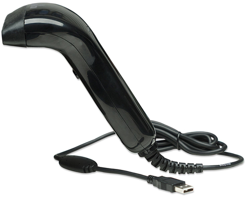 Manhattan Contact CCD Handheld Barcode Scanner, USB, 80mm Scan Width, Cable 152cm, Max Ambient Light: 3,000 lux (sunlight)