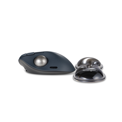 Kensington Slim Duo Gel Mouse/Trackball Wrist Rest - Grey. Product colour: Grey, Material: Gel, Thermoplastic polyurethane