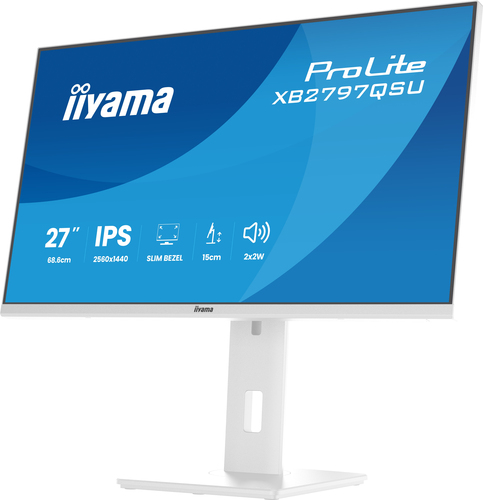 27IN WHITE IPS 4-SIDE SLIM BEZEL EYECOMFORT 2560X1440 15CM
