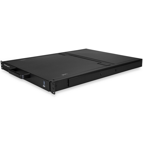 StarTech.com LCD Rack Console KVM Switch - Steel - Black - 16 Computer(s) - 43.2 cm (17") LCD - SXGA - 1280 x 1024 - 2 x P