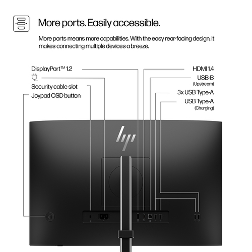 HP Series 5 Monitor serie 5 Pro 24'' WUXGA - 524pn. Dimensioni diagonale schermo: 61 cm (24""), Risoluzione del display: 1