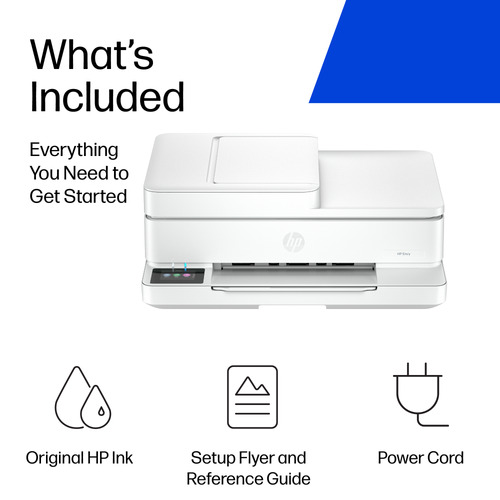 HP Envy 6530e Wired & Wireless Inkjet Multifunction Printer - Colour - White - Copier/Printer/Scanner - 4800 x 1200 dpi Pr