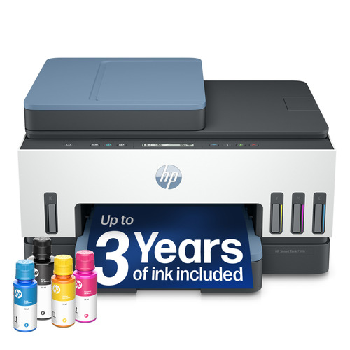 HP 7306 Smart Tank Inkjet Multifunction Printer - Copier/Printer/Scanner - 4800 x 1200 dpi Print