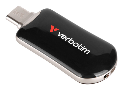 Pen Drive Verbatim Plectra - 64 GB - USB 3.2 (Gen 1) Tipo C - Nero