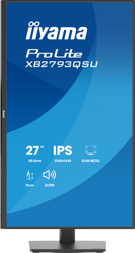 27IN IPS 4-SIDE SLIM BEZEL 2560X1440 QHD 1MS (MPRT) 15CM HE