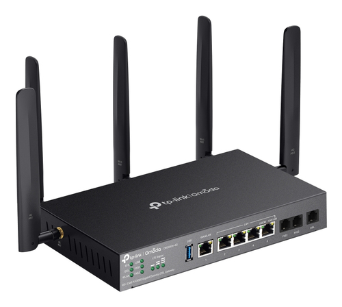 Omada DR3650V-4G Wi-Fi 6 IEEE 802.11ax 2 SIM Ethernet, Mobilfunk, DSL, VDSL2, ADSL2, ADSL2+, ADSL Modem/Wireless Router - 