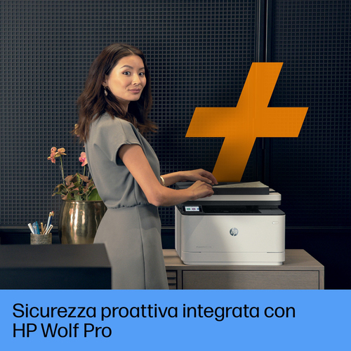 Stampante multifunzione laser HP LaserJet Pro 3102FDWE Wireless - Monocromatico - Fotocopiatrice/Fax/Stampante/Scanner - 3