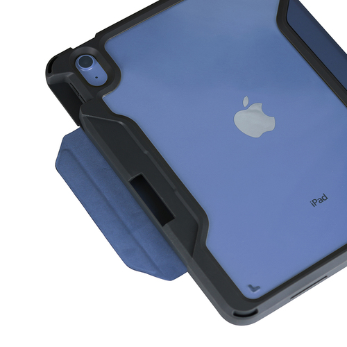DEQSTER Robust Tasche (Verschlussklappe) für 27,7 cm (10,9 Zoll) Apple iPad (10. Generation) Tablet - Blau - Polyurethan, 