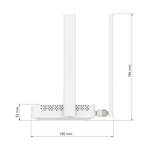 Keenetic Runner 4G N300 Mesh Wi-Fi 4G Modem Router with a 4-Port Smart Switch. WAN connection type: RJ-45, WISP. Wi-Fi ban