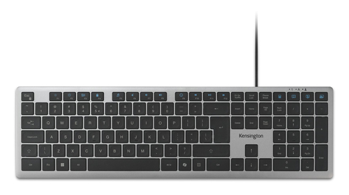 Clavier Kensington KB515 - Pleine taille - Câble Connectivité - USB Type A, USB Type C Interface - Anglais international -