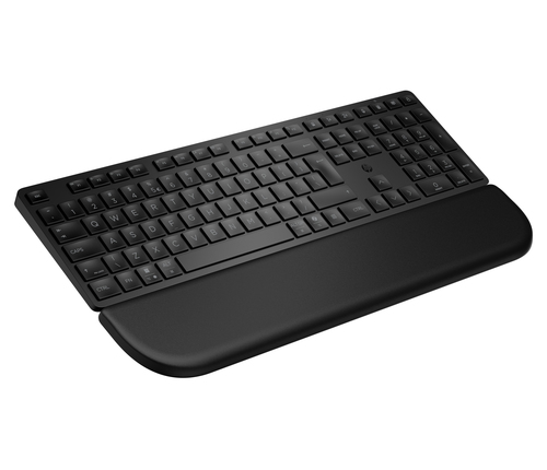 HP Multi-DevDual-ModeKBDwPlm EMEA-INTL E. Wrist rest, Product colour: Black