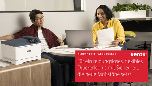 Xerox C410 A4 40 Seiten/Min. Duplexdrucker PS3 PCL5e/6 2 Behälter 251 Blatt. Drucktechnologie: Laser, Farbe. Zahl der Druc