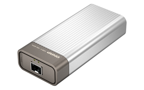 QNAP QNA-UC10G1SF Adaptador Ethernet 10Gigabit para Computador - 10GBase-X - SFP+ - Portátil - USB Tipo C - 10 Gbit/s Taxa