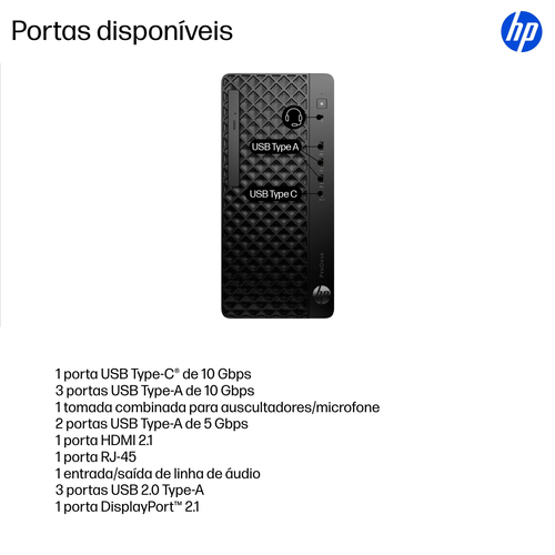 HP ProDesk 4 G1i Computador secretária - Intel Core Ultra 7 2ª geração 265 - 32 GB - 1 TB PCI Express NVMe SSD - Torre - I