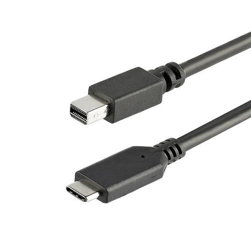 StarTech.com 1 m / 3.3 ft. USB-C to Mini DisplayPort Cable - 4K 60Hz - Black - USB 3.1 Type-C to Mini DP Adapter Cable - m