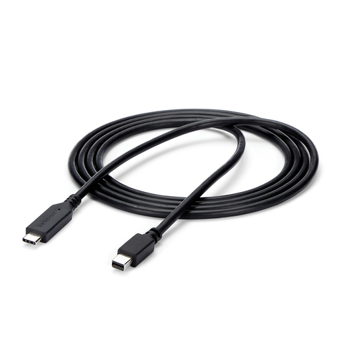 StarTech.com 6 ft. / 1.8 m USB-C to Mini DisplayPort Cable - 4K 60Hz - Black - USB 3.1 Type-C to Mini DP Adapter Cable - m